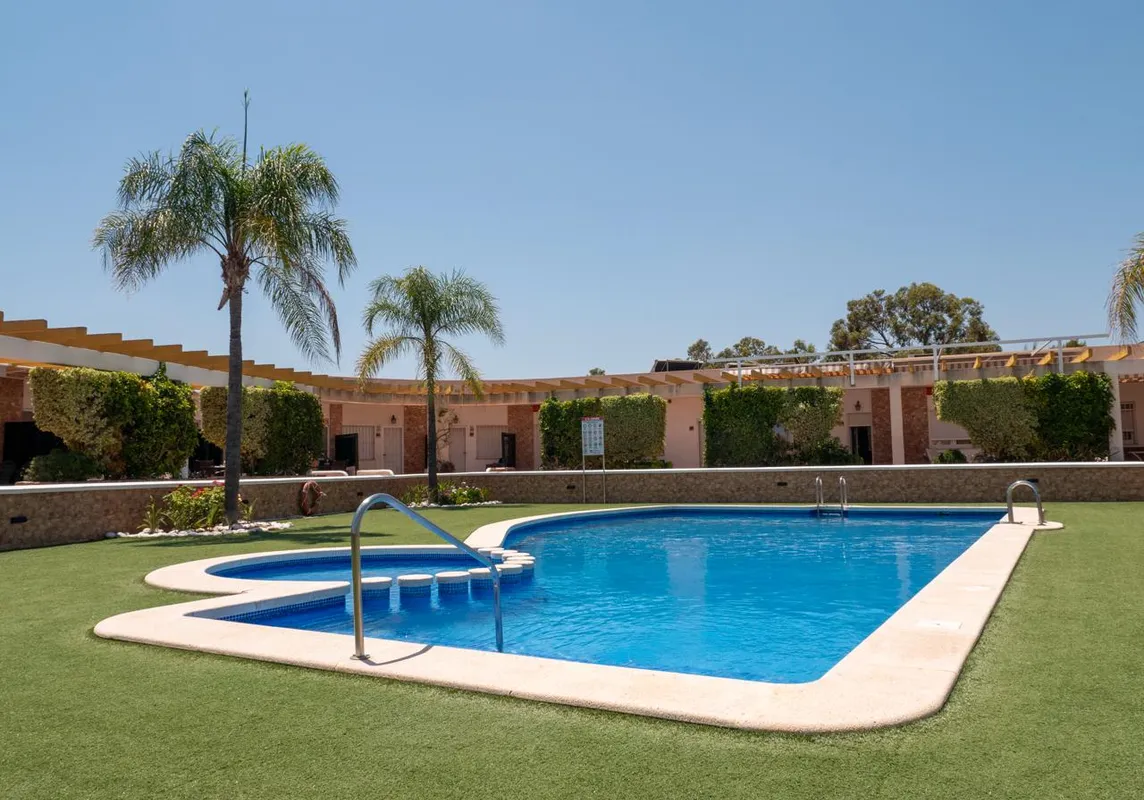 Pool and terrace at La Casa Palma